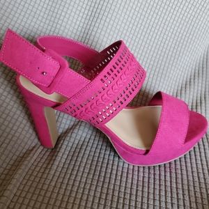 BRASH Pink Heel Sandals
